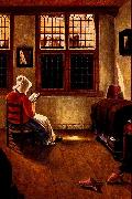 Pieter Janssens Woman Reading USA oil painting artist